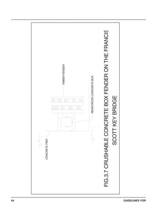 GUIDELINES FOR64
REINFORCEDCONCRETEBOX
CONCRETEPIER
TIMBERFENDER
FIG.3.7CRUSHABLECONCRETEBOXFENDERONTHEFRANCIS
SCOTTKEYBRIDGE
 