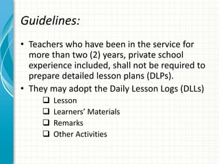 Guidelines dl ls | PDF