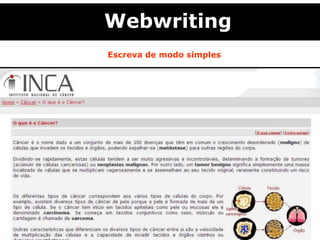 Escreva de modo simples Webwriting 