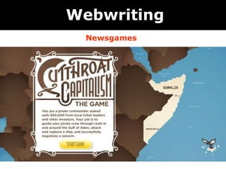 Webwriting Newsgames 