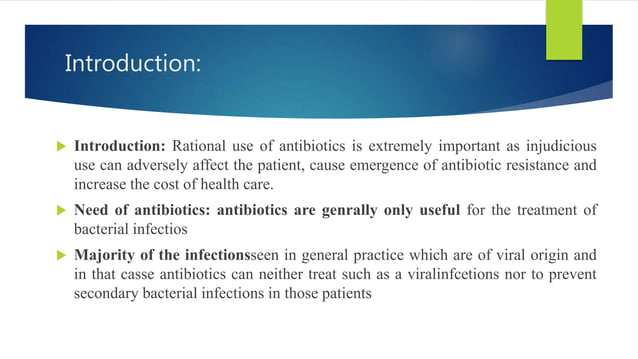 Guidelines for rational use of antibiotics in surgical prophylaxis | PPTX