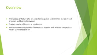 Guidelines for choosing host vector systems | PPTX