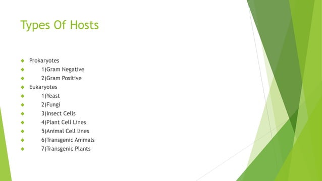 Guidelines for choosing host vector systems | PPT