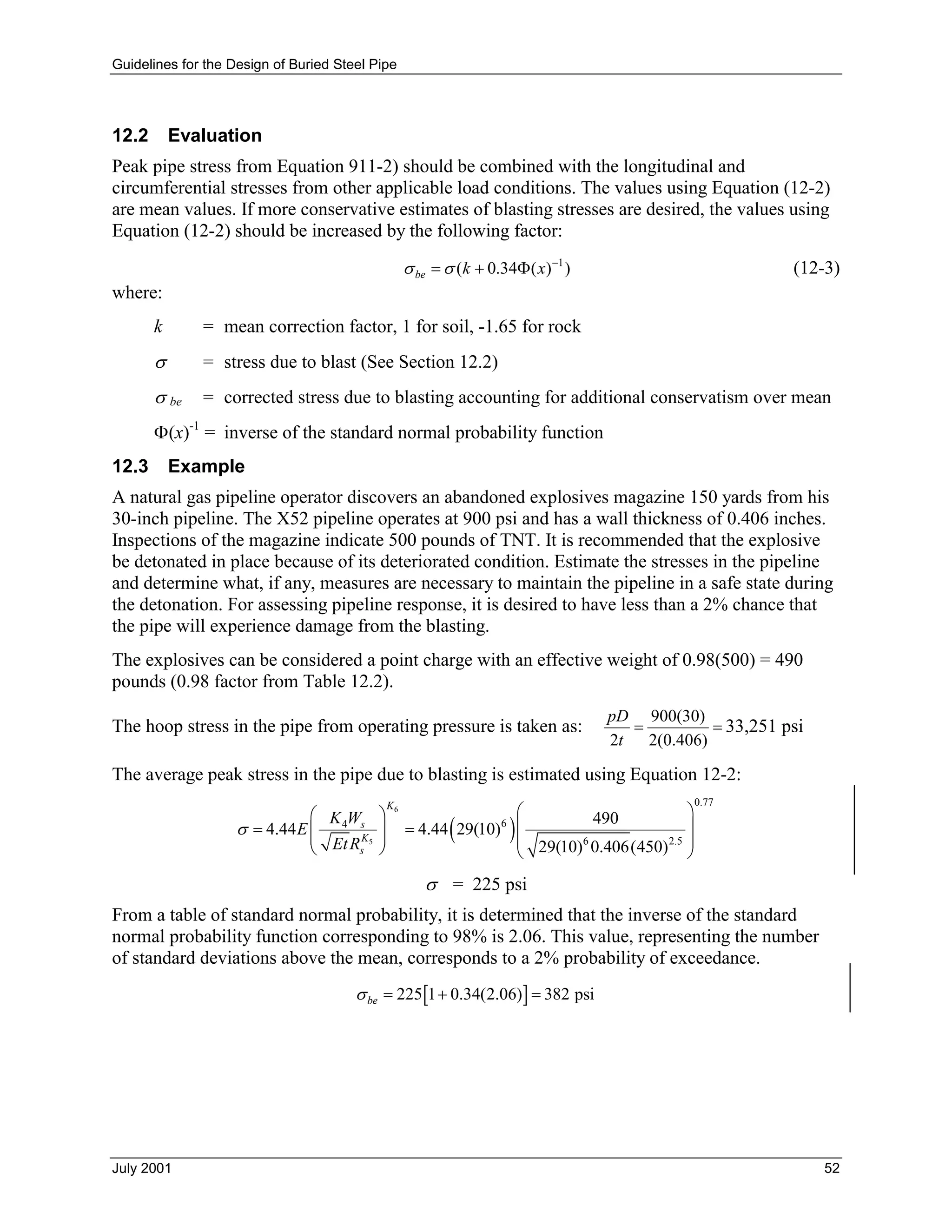 Guidelines for design of buried steel pipe | PDF