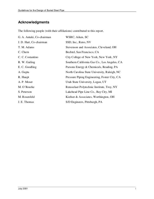 Guidelines For Design Of Buried Steel Pipe - 