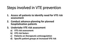 Guidelines for dvt prophylaxis in surgical patients | PPTX