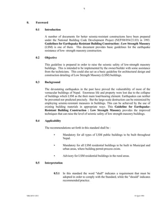 Guidelines for earthquake low strength | PDF