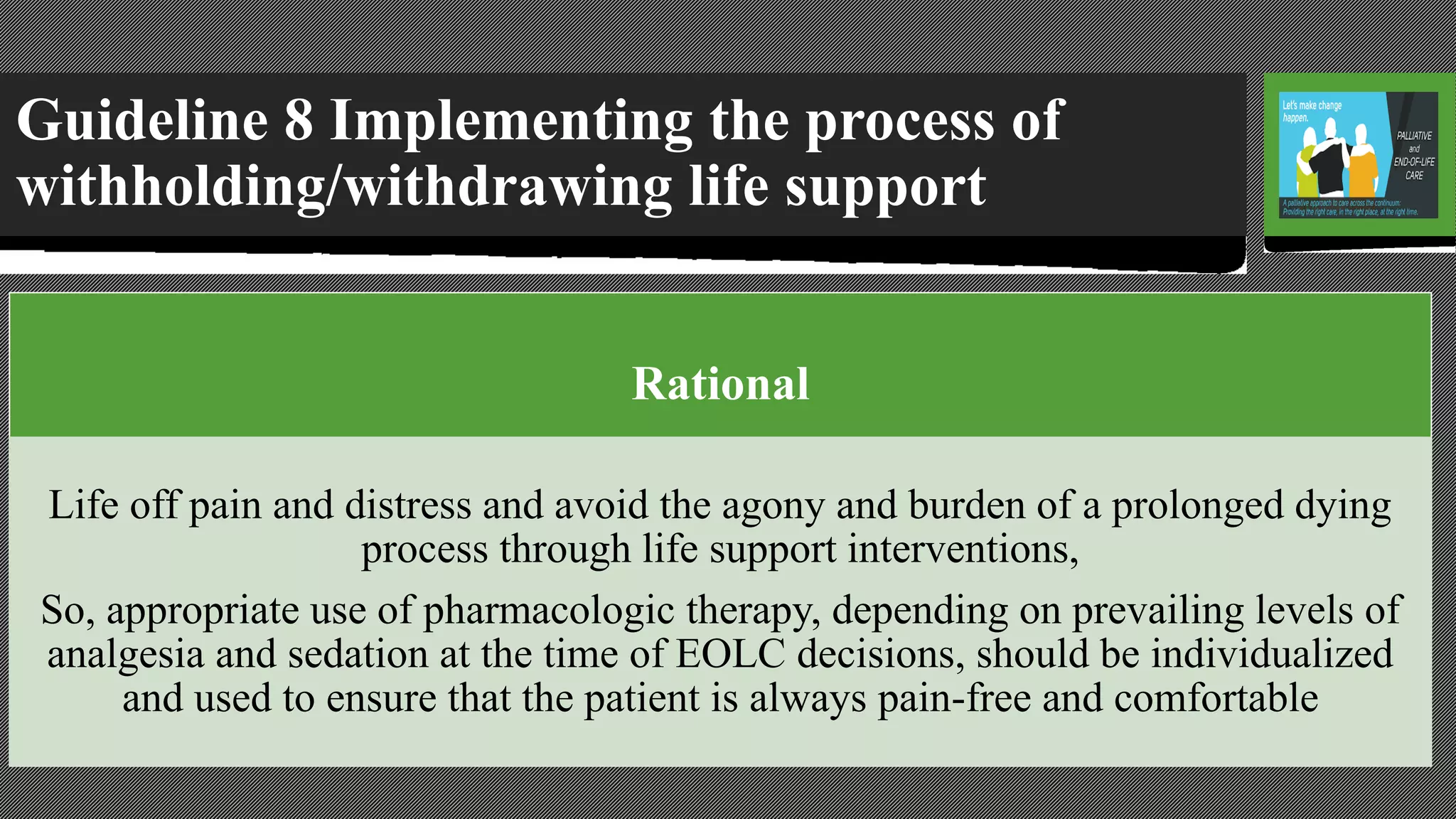 Guidelines for end of life care in icu | PDF