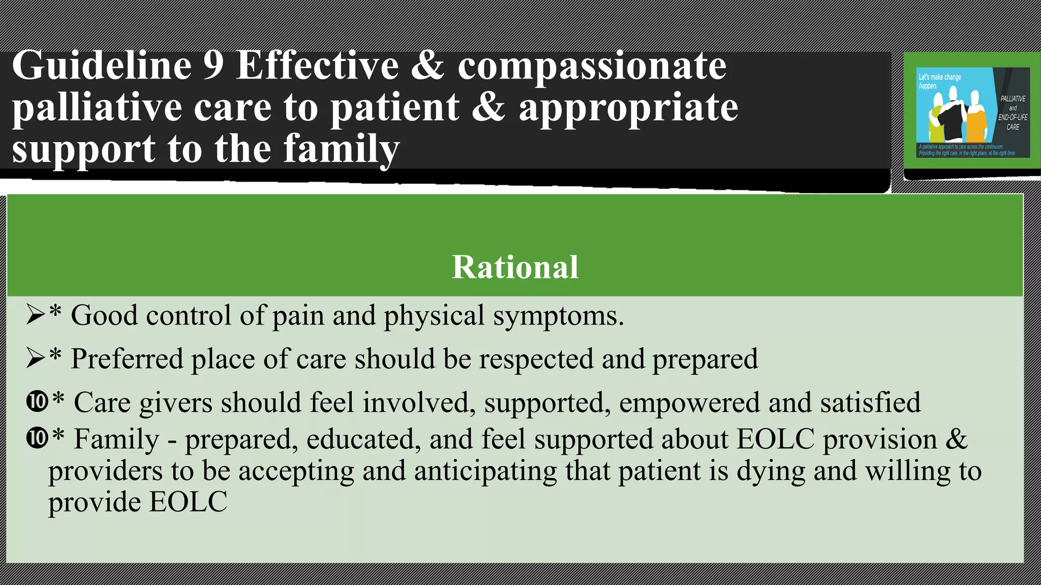 Guidelines for end of life care in icu | PDF