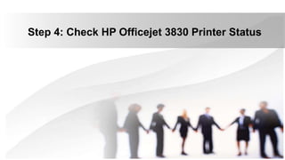 Step 4: Check HP Officejet 3830 Printer Status
 