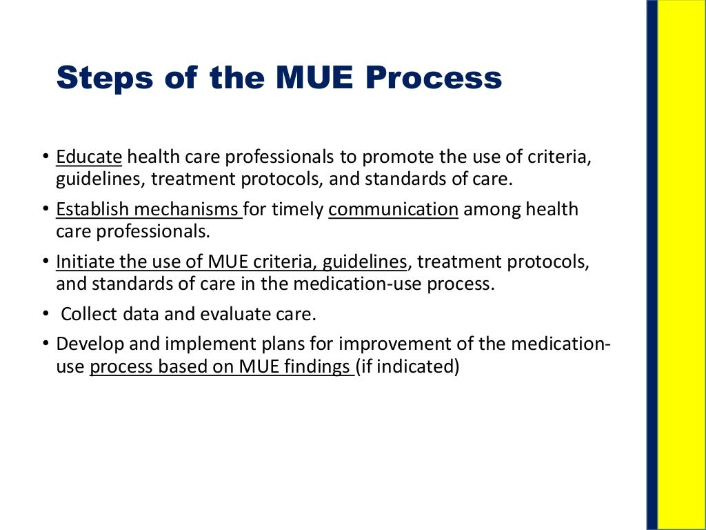 (DUE) Drug use evaluation