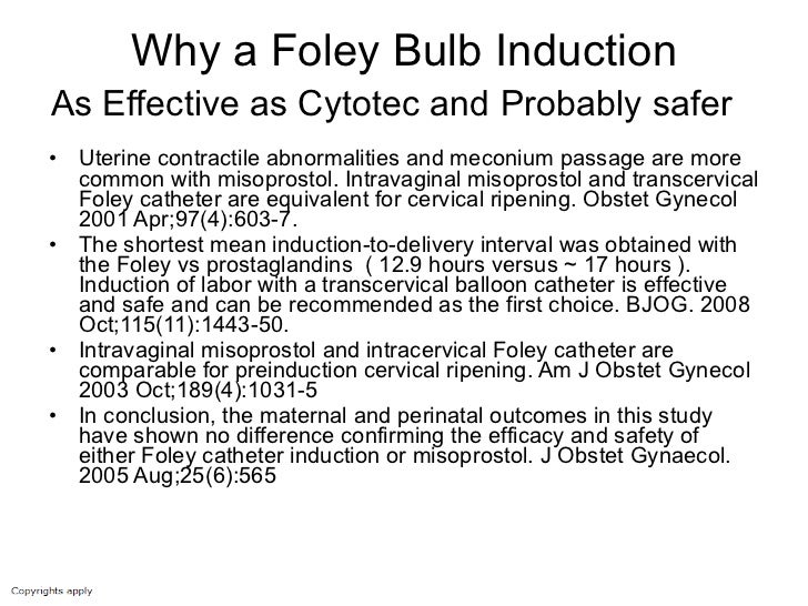 Guidelines for induction