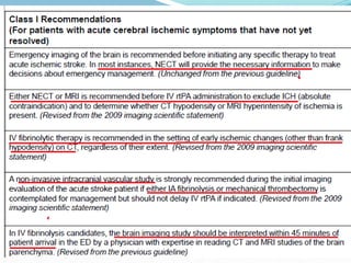 Guidelines for management of acute stroke | PPTX