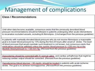 Guidelines for management of acute stroke | PPTX