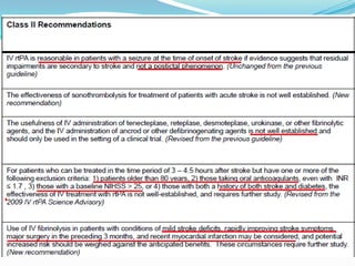 Guidelines for management of acute stroke | PPTX