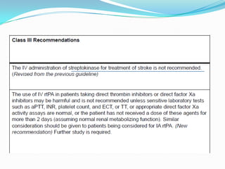 Guidelines for management of acute stroke | PPTX