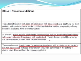 Guidelines for management of acute stroke | PPTX