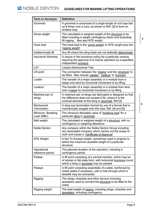 Guidelines for marine lifting operations PDF