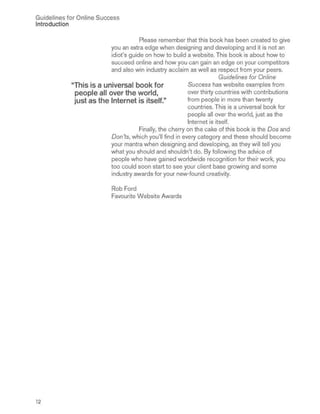 Guidelines for online success