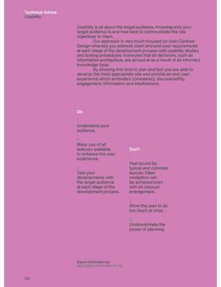 Guidelines for online success