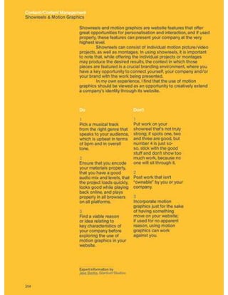 Guidelines for online success