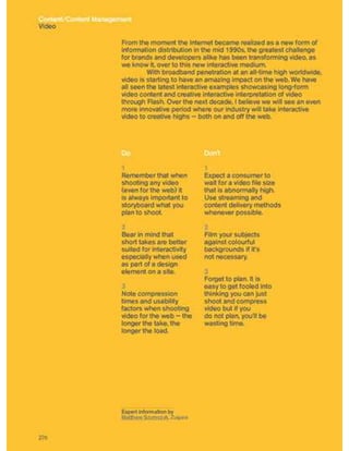 Guidelines for online success