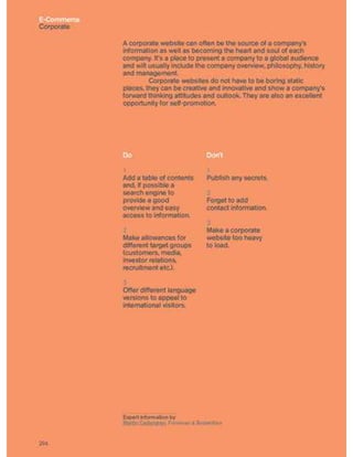 Guidelines for online success