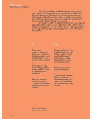 Guidelines for online success