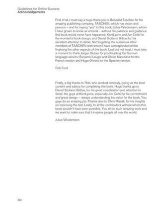 Guidelines for online success