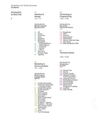 Guidelines for online success