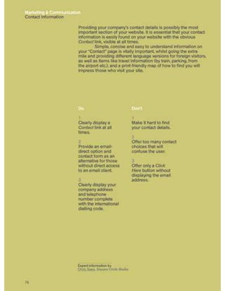 Guidelines for online success