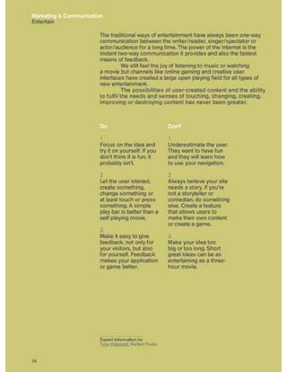 Guidelines for online success