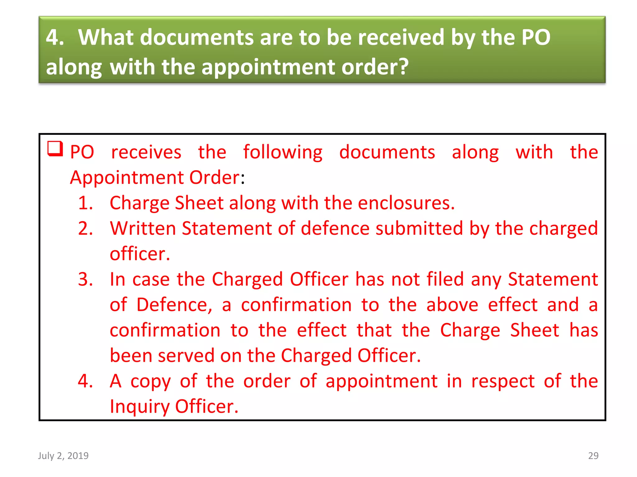 Guide lines for Presenting Officers of Departmental Inquiry in Railways ...