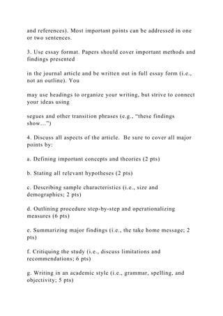 GUIDELINES FOR RESEARCH ARTICLE CRITIQUE-QualCritiques written o.docx