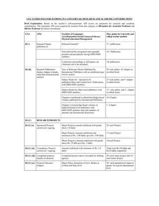 Guidelines for scoring points in category 3 | PDF