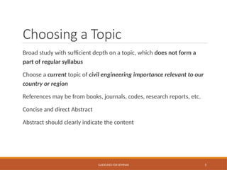 Comprehensive Guidelines for CE4092D Seminar: Topic Selection, Report ...