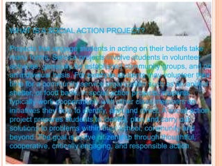 Guidelines for social action projects | PPTX