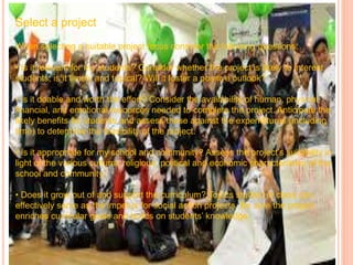 Guidelines for social action projects | PPTX