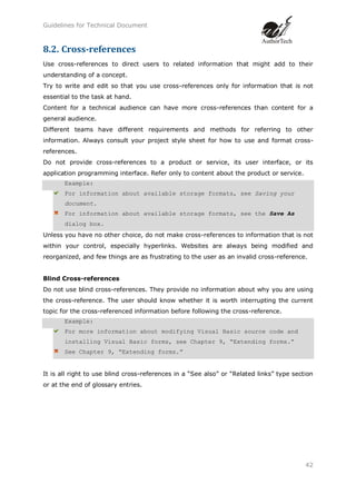 Guidelines for technical writing documents | PDF