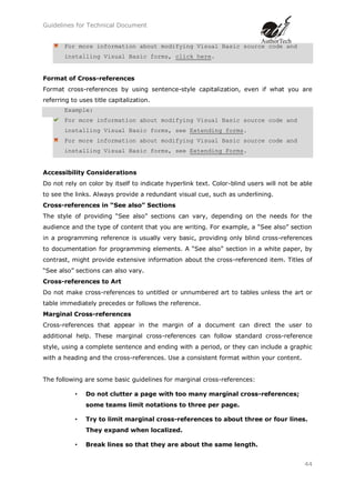 Technical Reference Guide Example Guidelines for technical writing documents | PDF
