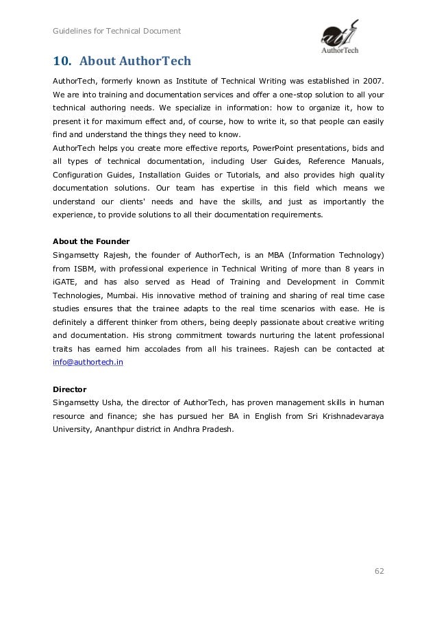 technical document template