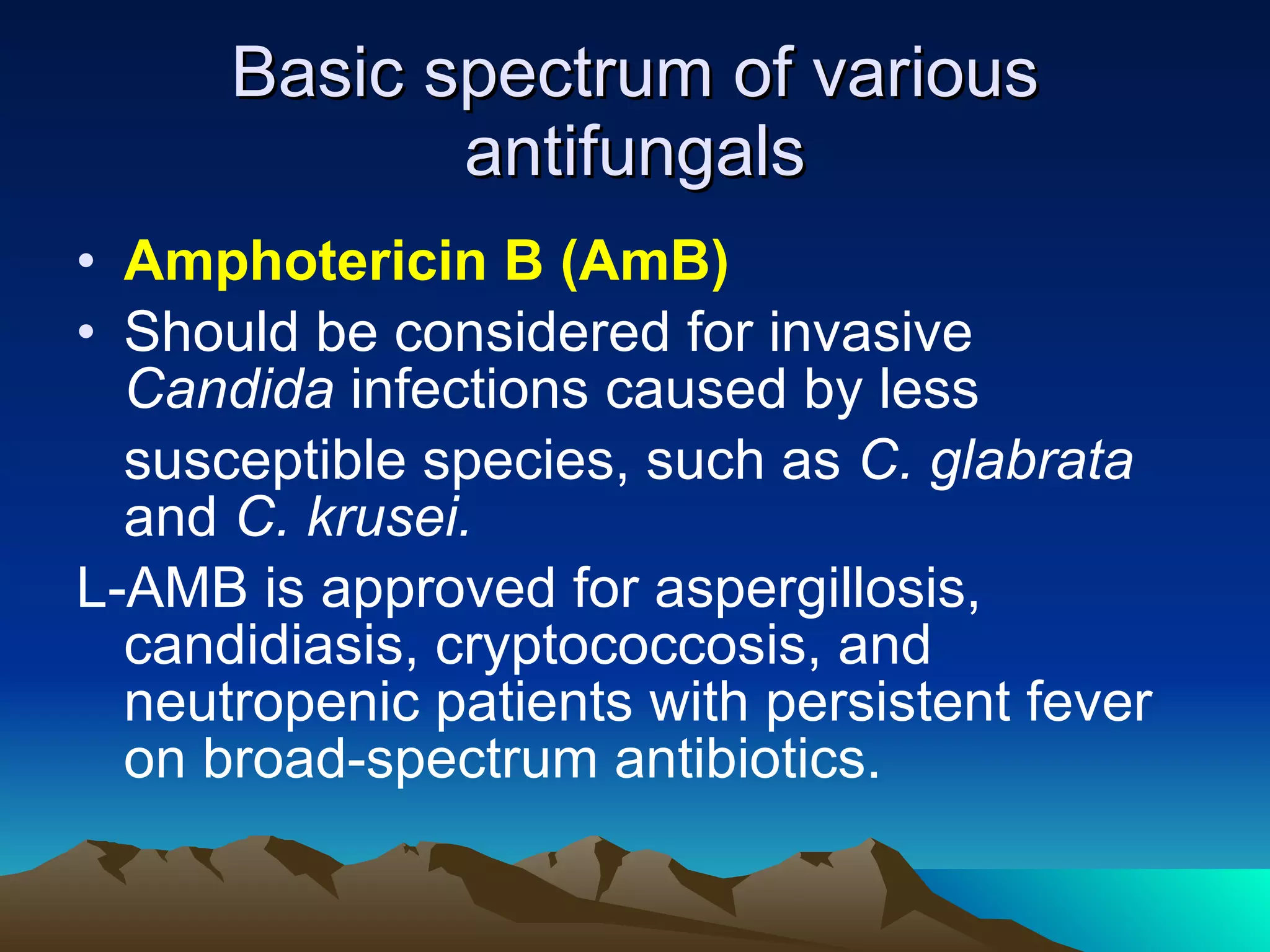 Guidelines for the management of candidiasis PPT