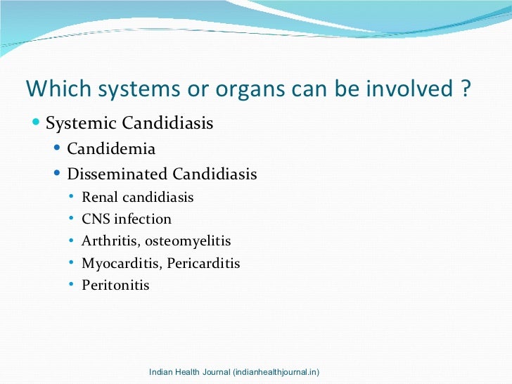 Guidelines for the management of candidiasis dr kantharia_ihj