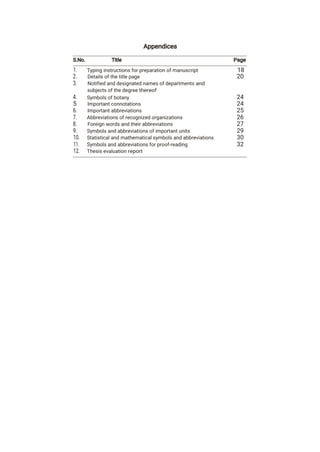 Guidelines for thesis preparation 2018 | PDF