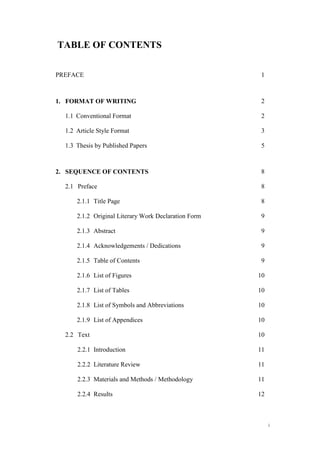 Guidelines for thesis preparation 3 | PDF