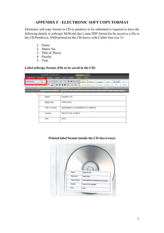Guidelines for thesis preparation 3 | PDF