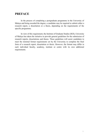 Guidelines for thesis preparation 3 | PDF