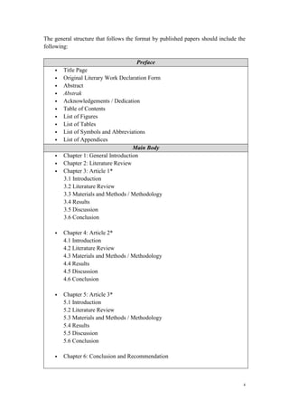 Guidelines for thesis preparation 3 | PDF