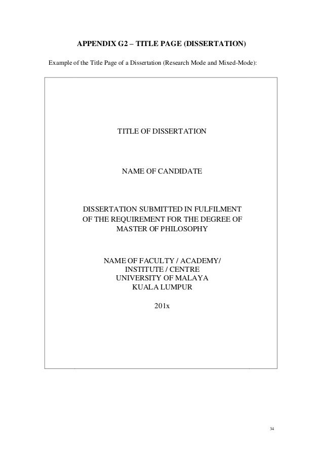 Candidate dissertation