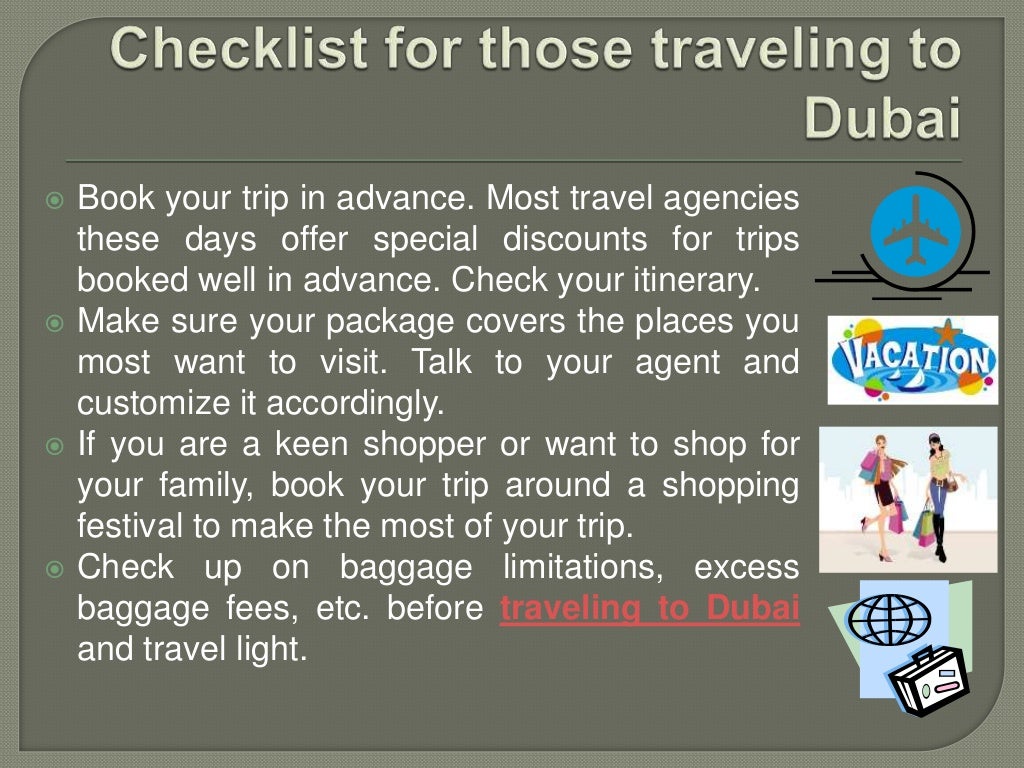 Guidelines for Traveling to Dubai